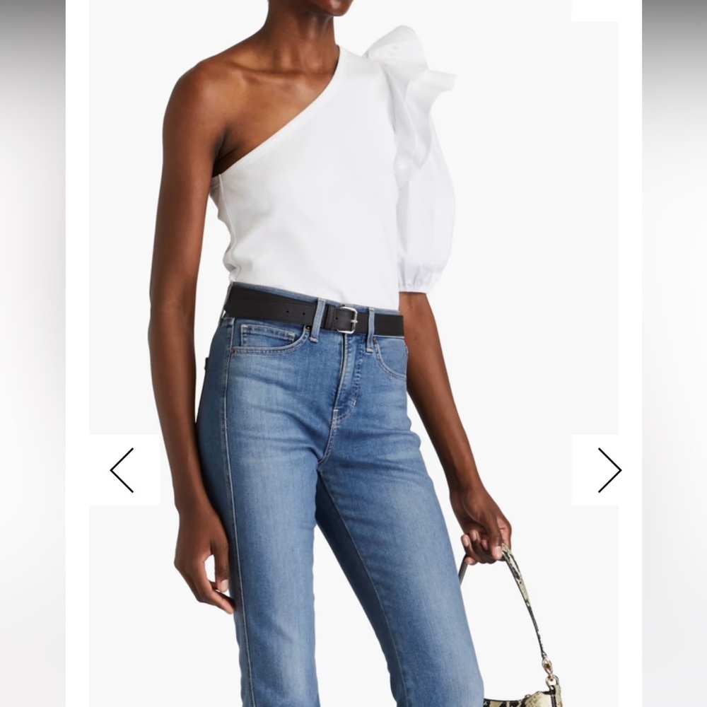 Veronica Beard white one shoulder top - NWT